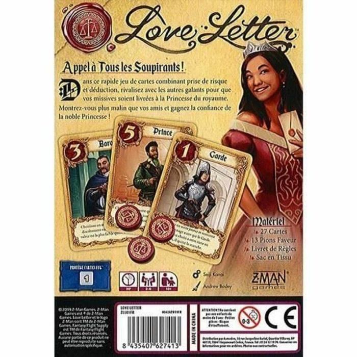 Asmodee ASM841333131272 Carta de amor Juego de Cartas Caja Ecológica 2 Asmodee ASM841333131272 Carta de amor Juego de Cartas Caja Ecológica 2