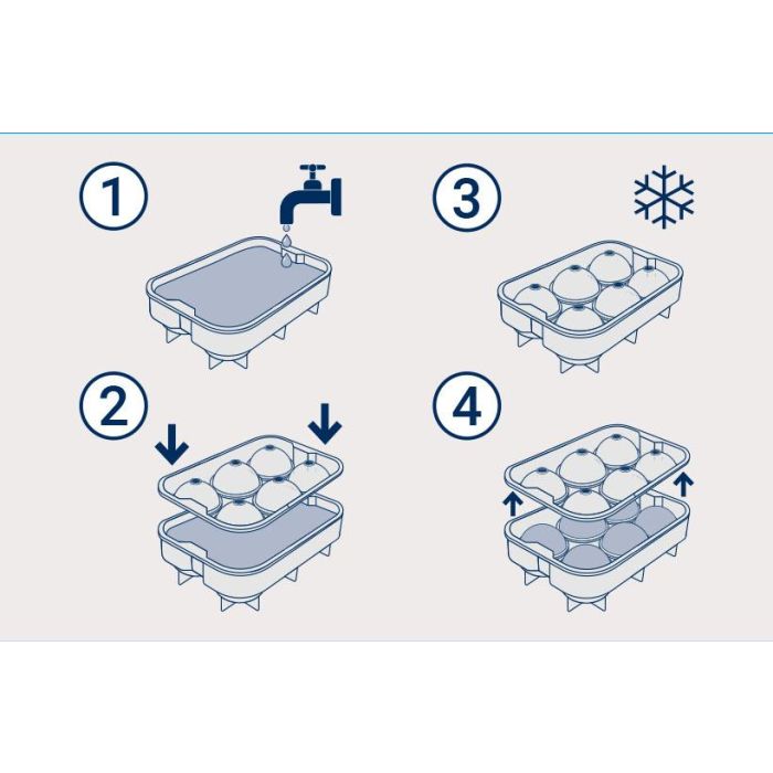 Inde Cubitera Flexible de Silicona Roja para 6 Cubitos de Hielo, 18 x 12.5 x 4.75 cm (24 Unidades)