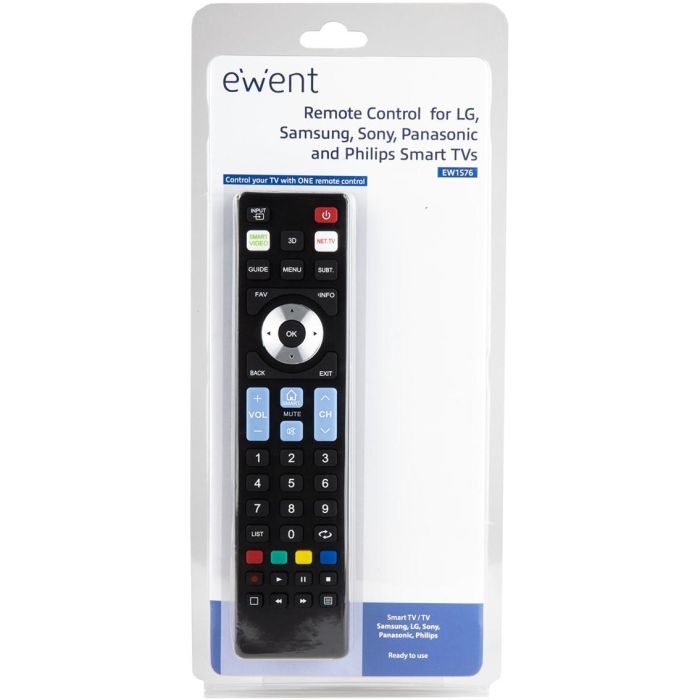 Ewent EW1576 Mando a Distancia Universal para Smart TV LG, Samsung, Sony, Panasonic, Philips con Funciones Smart y 3D 2 Ewent EW1576 Mando a Distancia Universal para Smart TV LG, Samsung, Sony, Panasonic, Philips con Funciones Smart y 3D 2
