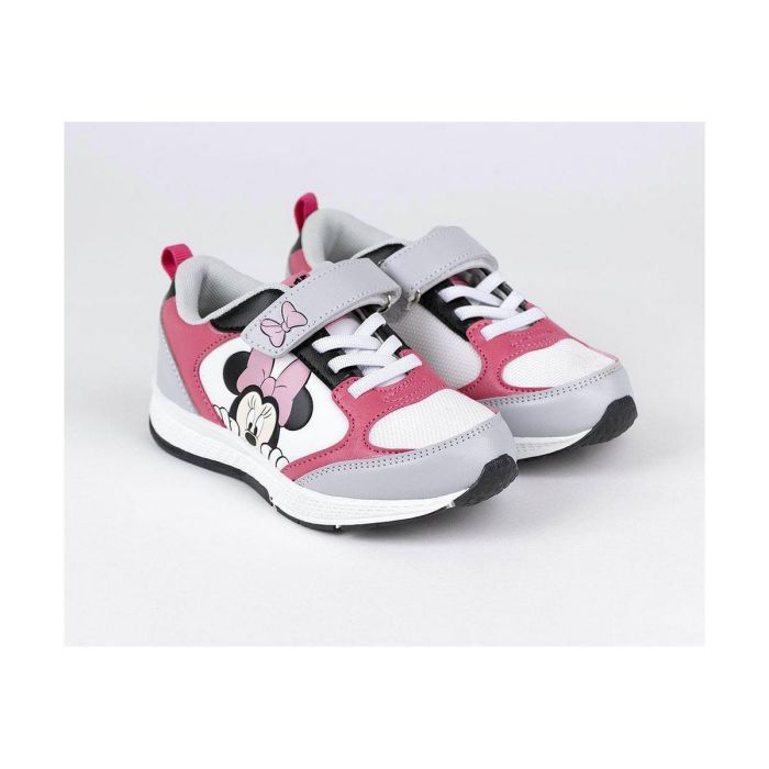 Zapatillas Deportivas Infantiles Minnie Mouse Gris Rosa 4