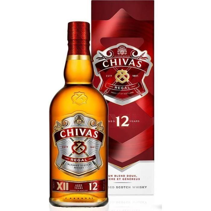 Trio Chiva Regal - 12 - XV y 18 años - Whisky Escocés - 40,0% Vol. - 3x70cl 3