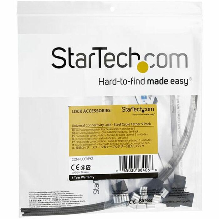 Cable de Seguridad Startech CONNLOCKPK5 5 uds 4