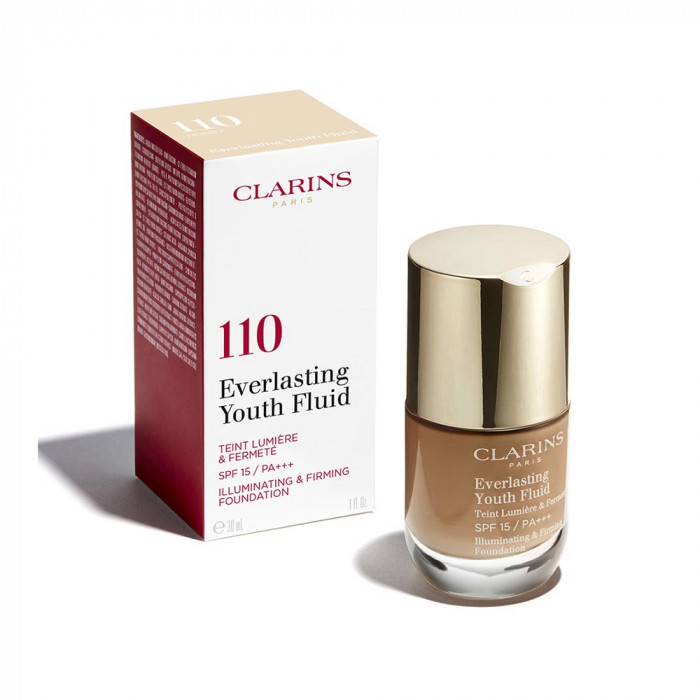 Clarins EVERLASTING YOUTH fluid - Base de maquillaje para piel radiante y firme, 30 ml Clarins EVERLASTING YOUTH fluid - Base de maquillaje para piel radiante y firme, 30 ml