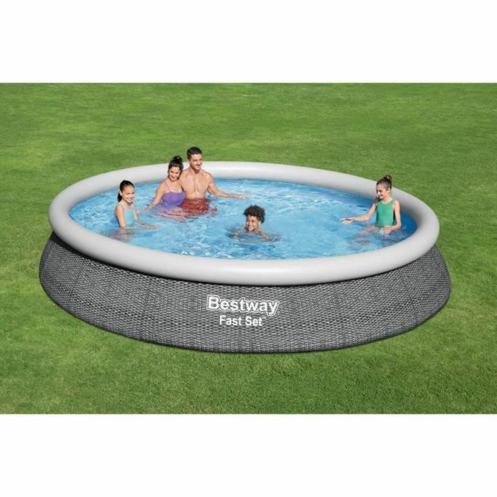 Kit piscina sobre suelo autoportante BESTWAY - Fast Set - 457 x 84 cm - Redonda (Entregado con bomba y cartucho de filtración) 3