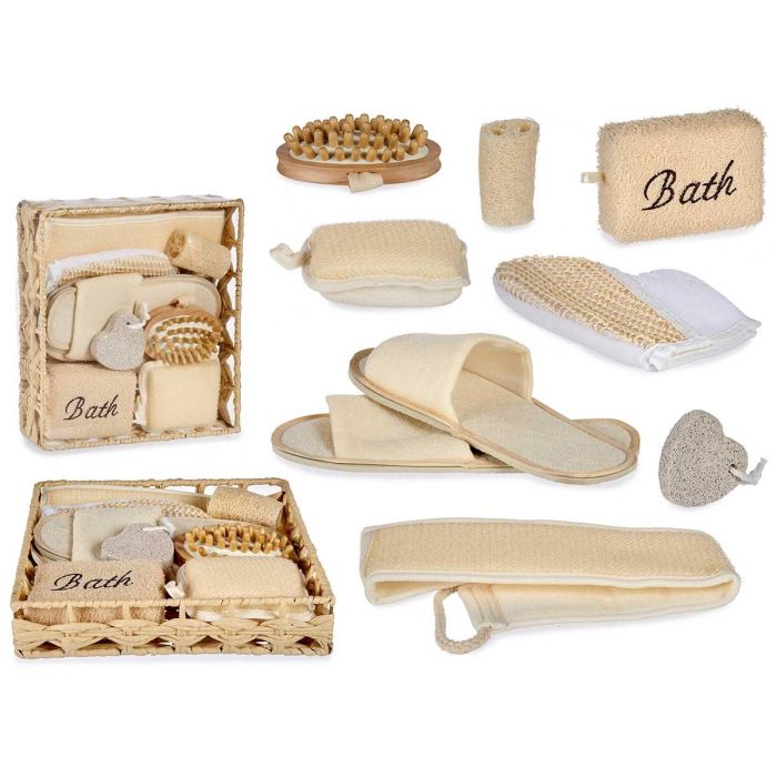 Cesta de Rattan Cuadrada para Baño 30x6.5x30 cm - Berilo (6 Unidades) Cesta de Rattan Cuadrada para Baño 30x6.5x30 cm - Berilo (6 Unidades)