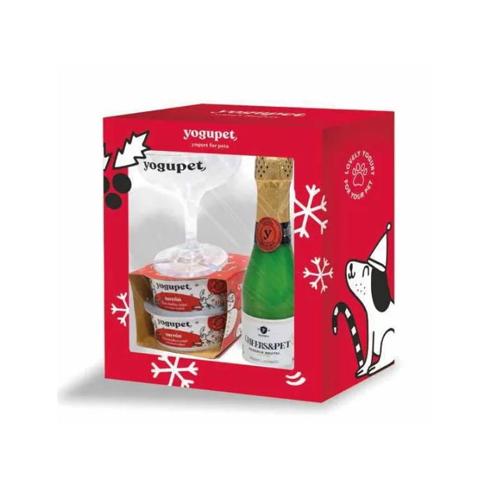 Yogupet Box Cheers&Pet + Vaso + 2 Yogures de Navidad