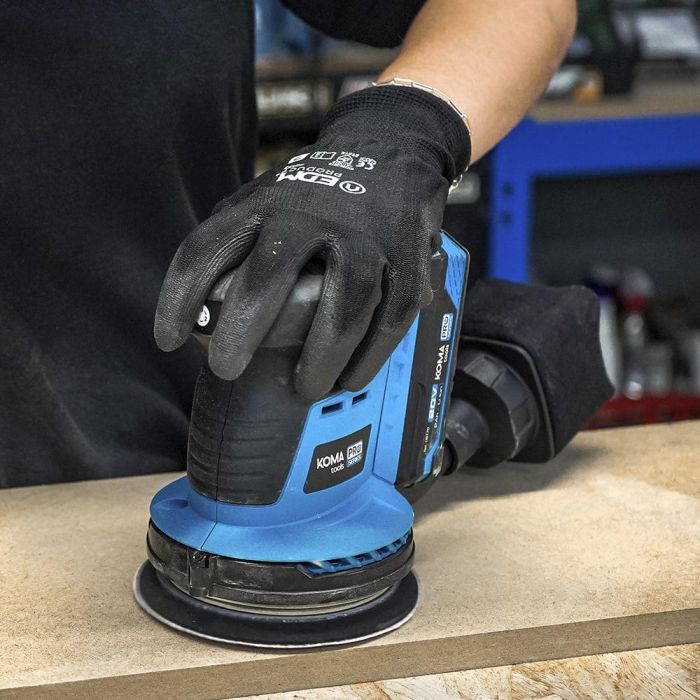 Koma Tools 20V-LE Lijadora Excéntrica Brushless 20V Ø125mm, 3 Velocidades (6000-11000rpm) sin Batería ni Cargador 5 Koma Tools 20V-LE Lijadora Excéntrica Brushless 20V Ø125mm, 3 Velocidades (6000-11000rpm) sin Batería ni Cargador 5