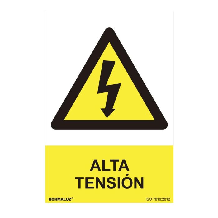 Normaluz Cartel Peligro Alta Tensión PVC 0.7mm 30x40cm