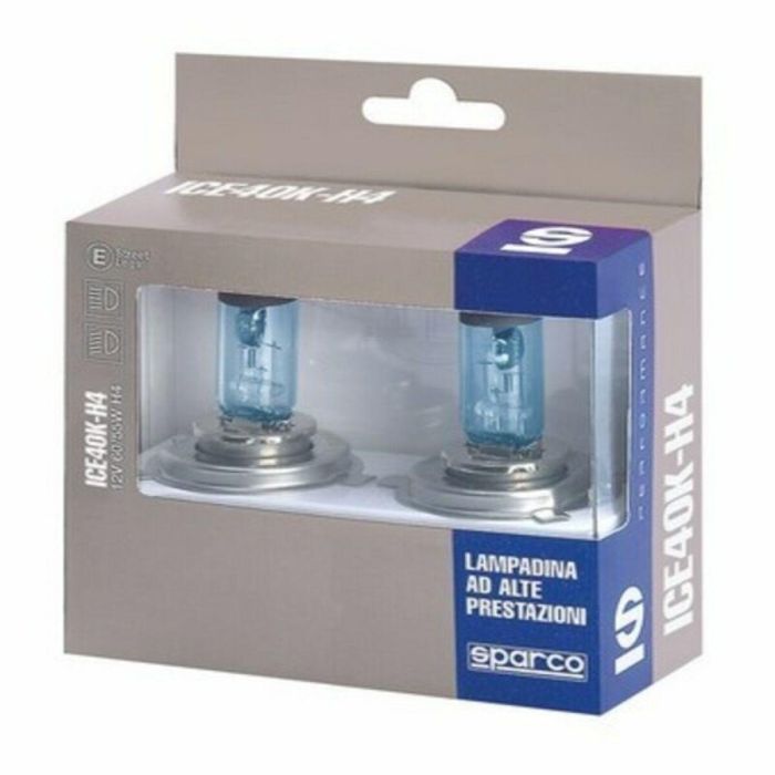 Sparco SP02061ICEK4002 Bombillas Coche Ice40K H4 12V 60/55W Luz Blanco Azulado Efecto Xenon - 2 Unidades 0 Sparco SP02061ICEK4002 Bombillas Coche Ice40K H4 12V 60/55W Luz Blanco Azulado Efecto Xenon - 2 Unidades 0