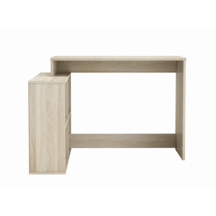 Demeyere NAGANO Escritorio de Esquina Moderno Roble Shannon con 4 Nichos de Almacenamiento y Montaje Reversible - L 112 x P 101 x H 77 cm 3 Demeyere NAGANO Escritorio de Esquina Moderno Roble Shannon con 4 Nichos de Almacenamiento y Montaje Reversible - L 112 x P 101 x H 77 cm 3