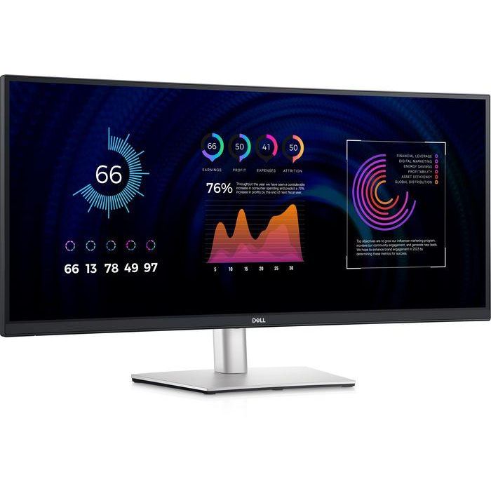Dell Monitor Curvo 34.14" 4K Ultra HD (3440x1440) Panel W-LED IPS 21:9 con USB-C 90W y RJ45 0 Dell Monitor Curvo 34.14" 4K Ultra HD (3440x1440) Panel W-LED IPS 21:9 con USB-C 90W y RJ45 0