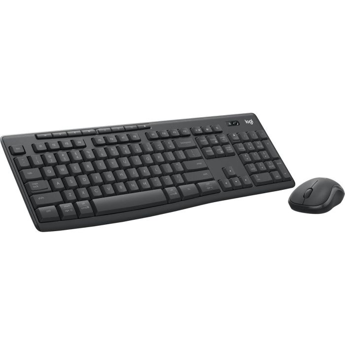 Teclado y Ratón Logitech MK370 Gris Grafito Qwerty Español