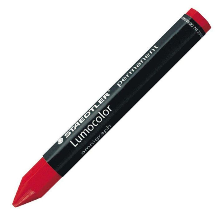 Ceras de colores Staedtler Lumocolor Permanente Rojo (12 Unidades) 1