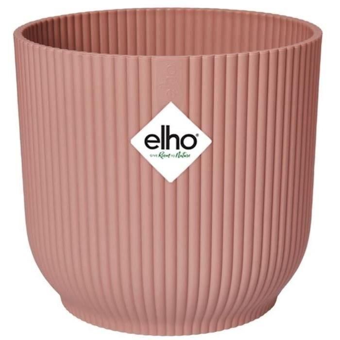 Elho ELH8711904494346 Maceta Redonda Vibras para Flores de Plástico Ø30 Azul Oscuro