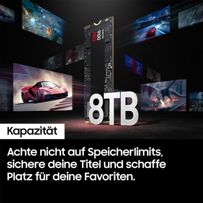 Samsung MZ-VAP4T0BW SSD 4 TB M.2 PCIe 5.0 NVMe V-NAND TLC para PC/Portátil 14800MB/s Lectura 13400MB/s Escritura 9