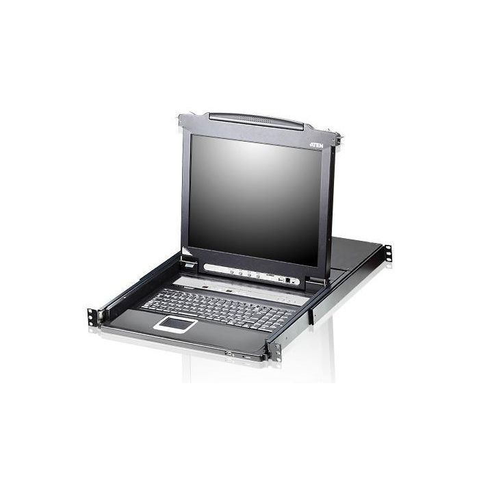 Aten KVM Switch LCD de 17" con Consola Única y Riel, 8 Puertos PS/2-USB VGA para hasta 256 PCs 0 Aten KVM Switch LCD de 17" con Consola Única y Riel, 8 Puertos PS/2-USB VGA para hasta 256 PCs 0