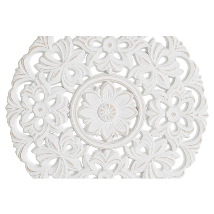 DKD Home Decor Decoracion Indio Blanco 6 x 40 x 30 cm (2 Unidades) 2