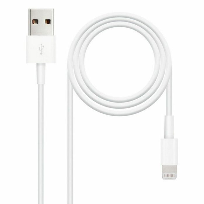 Cable Lightning NANOCABLE 10.10.0402 (1 m) Blanco 2 m (1 unidad) 0 Cable Lightning NANOCABLE 10.10.0402 (1 m) Blanco 2 m (1 unidad) 0