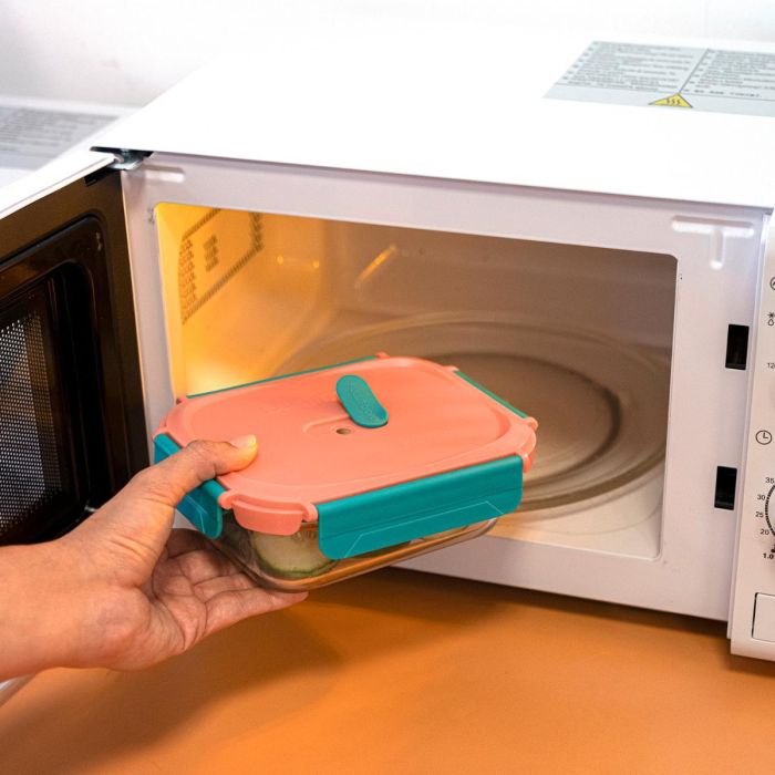 Recipiente Rectangular Hermético Vidrio Move Box Luminarc 65 cL 2 Recipiente Rectangular Hermético Vidrio Move Box Luminarc 65 cL 2