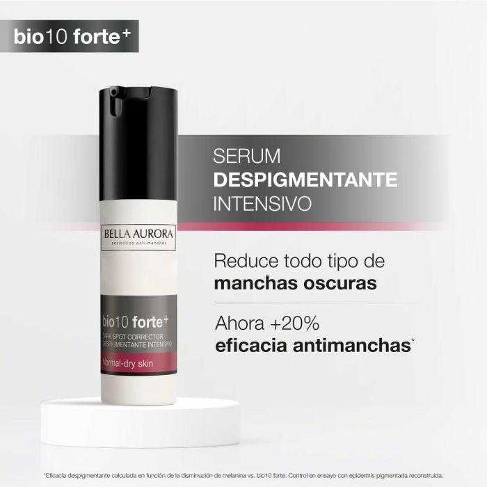 Bella Aurora BIO10 FORTE+ Serum Despigmentante 30ml Piel Normal o Seca, Tratamiento Facial Antimanchas con Hidratación Profunda 2 Bella Aurora BIO10 FORTE+ Serum Despigmentante 30ml Piel Normal o Seca, Tratamiento Facial Antimanchas con Hidratación Profunda 2
