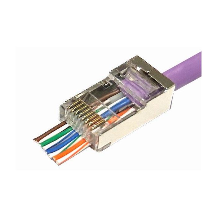 MicroConnect Modular Easy-Connect FTP CAT6 RJ45 network Plug 50pcs. in one bag. MicroConnect Modular Easy-Connect FTP CAT6 RJ45 network Plug 50pcs. in one bag.