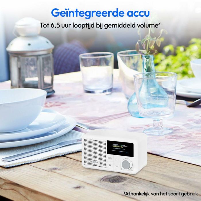 Medion AAAQH12607 Mini Radio DAB/FM Mono 2W RMS Blanco 4