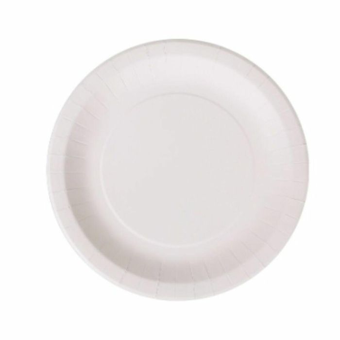 Set de Platos Algon Desechables Blanco Cartón 28 cm (36 Unidades) 1