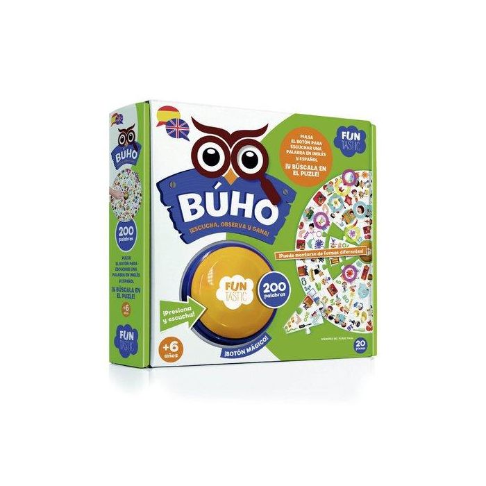 Juego Imagiland Buho Puzle Boton 200 Palabras