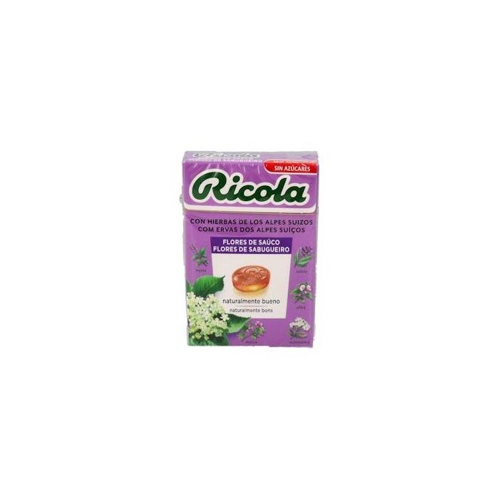 Ricola Caramelos Flor de Sauco 50g Sin Azúcar