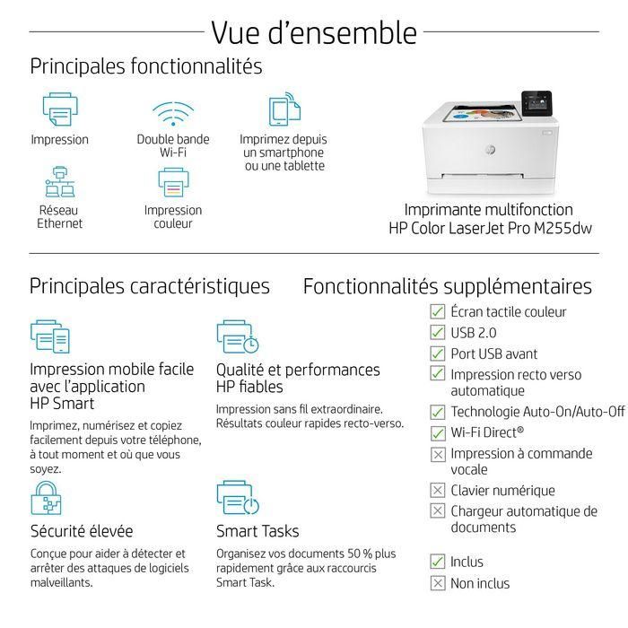 HP M255dw Color LaserJet Pro Impresora Láser WiFi Doble Cara 21ppm 600x600dpi A4, Rápida y Segura para Oficina 19