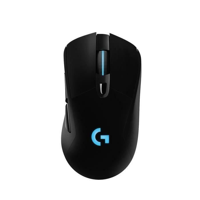 Logitech G703 LIGHTSPEED Wireless Gaming Mouse with HERO 25K Sensor, RF Wireless, Lithium Polymer (LiPo), Black Logitech G703 LIGHTSPEED Wireless Gaming Mouse with HERO 25K Sensor, RF Wireless, Lithium Polymer (LiPo), Black