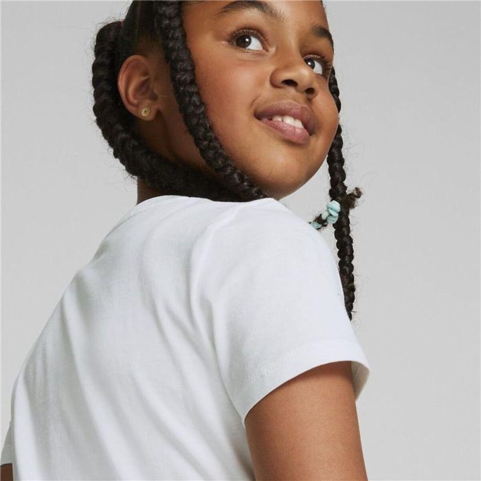 Camiseta de Manga Corta Infantil Puma Alpha Blanco 2XL 3
