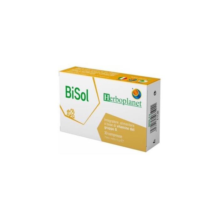 HERBOPLANET Bisol Complemento Alimenticio de Vitaminas del Grupo B 30 Comprimidos