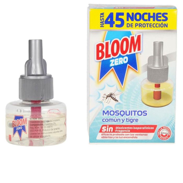 Bloom Recambio Eléctrico Insect Zero para Mosquitos Común y Tigre, Protección hasta 45 Noches, 1 Unidad