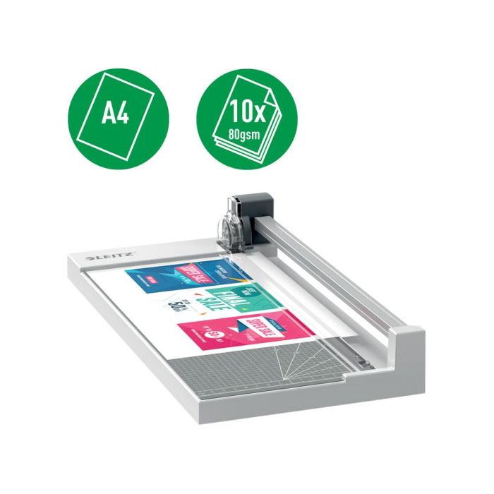 Cizalla De Rodillo Leitz Precision Home Office A4 Base Plastico Capacidad De Corte 10 Hojas 2