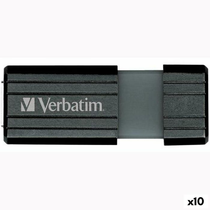 Memoria USB Verbatim PinStripe Negro 64 GB 0 Memoria USB Verbatim PinStripe Negro 64 GB 0