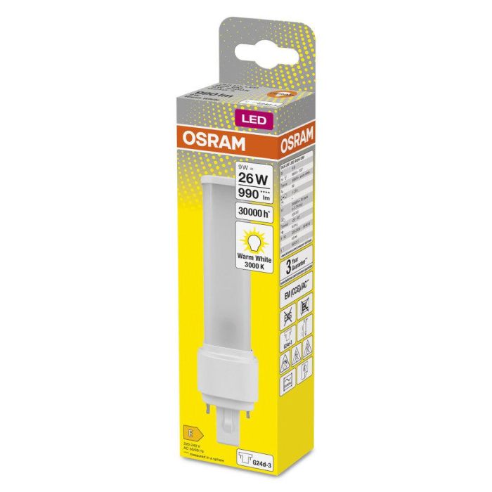 [LVE-4058075558564] Lámpara LED Ledvance/DULUX G24d 3 9W 990Lm 3000K 120º IP20 1