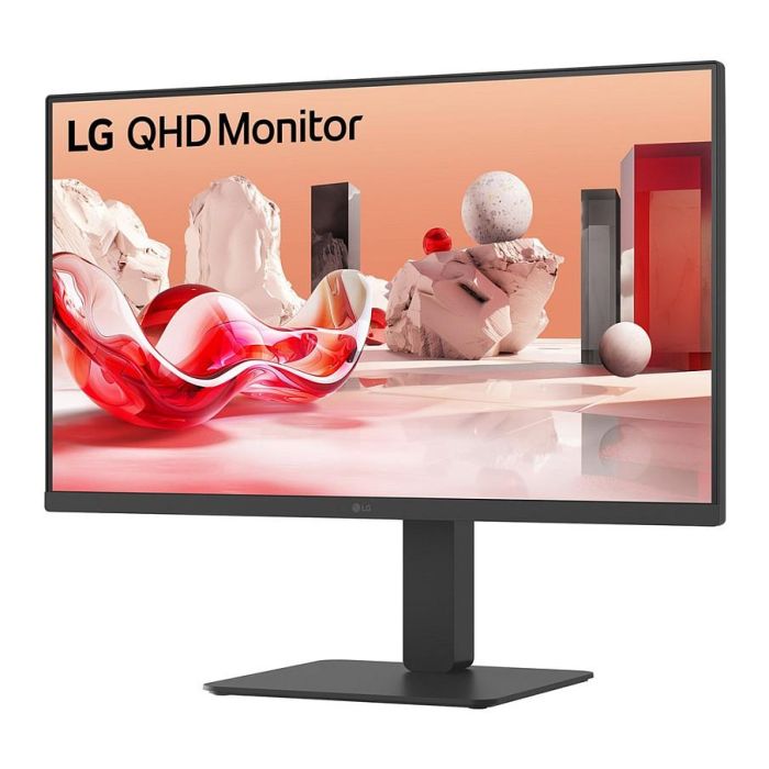 LG Monitor LG 27BA65QB-B 27 Pulgadas WQHD (2560x1440) IPS 100Hz USB-C 65W, HDR10, Altavoces, Soporte Ajustable
