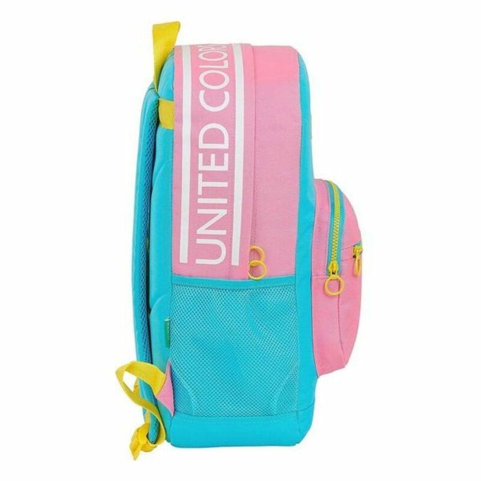 Mochila para Portátil Benetton Color Block 15,6'' Amarillo Rosa Turquesa 2 Mochila para Portátil Benetton Color Block 15,6'' Amarillo Rosa Turquesa 2