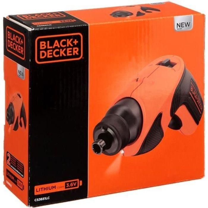 NEGRO Y DECKER Destornillador 3,6v litio 1.5 ah NEGRO Y DECKER Destornillador 3,6v litio 1.5 ah