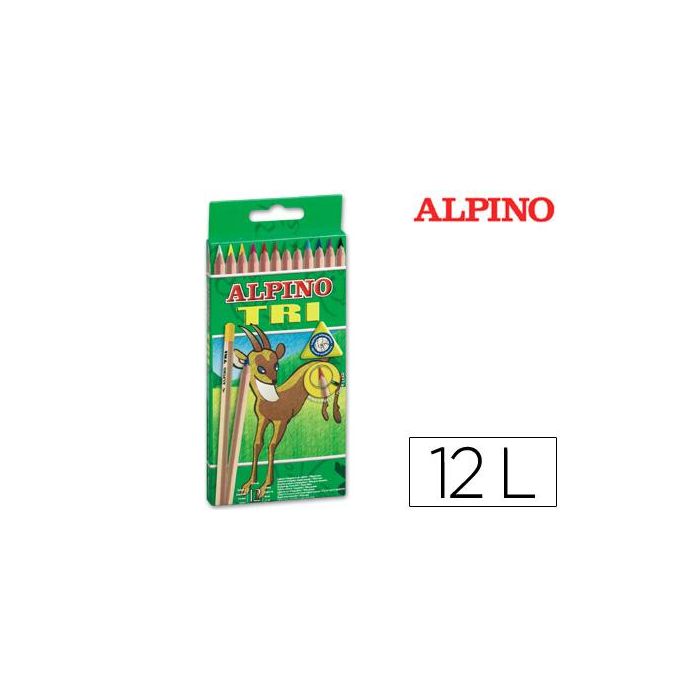 Alpino Lápices De Colores Tri 175 mm C-Surtidos Estuche 12 Ud