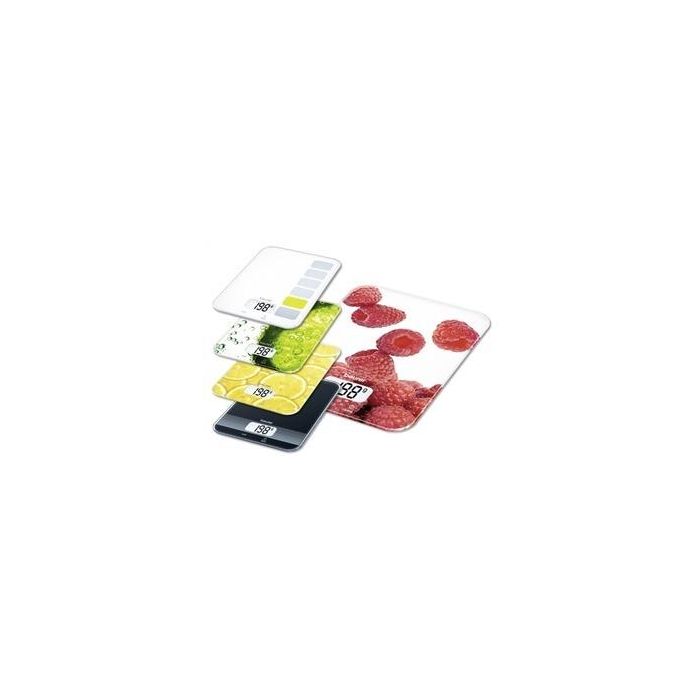 Beurer KS-19 FRESH Balanza de Cocina Digital, 5 kg, Pantalla LCD, Teclas Táctiles, Vidrio Ultra Plano, Función Tara - Ref: KS-19 2 Beurer KS-19 FRESH Balanza de Cocina Digital, 5 kg, Pantalla LCD, Teclas Táctiles, Vidrio Ultra Plano, Función Tara - Ref: KS-19 2