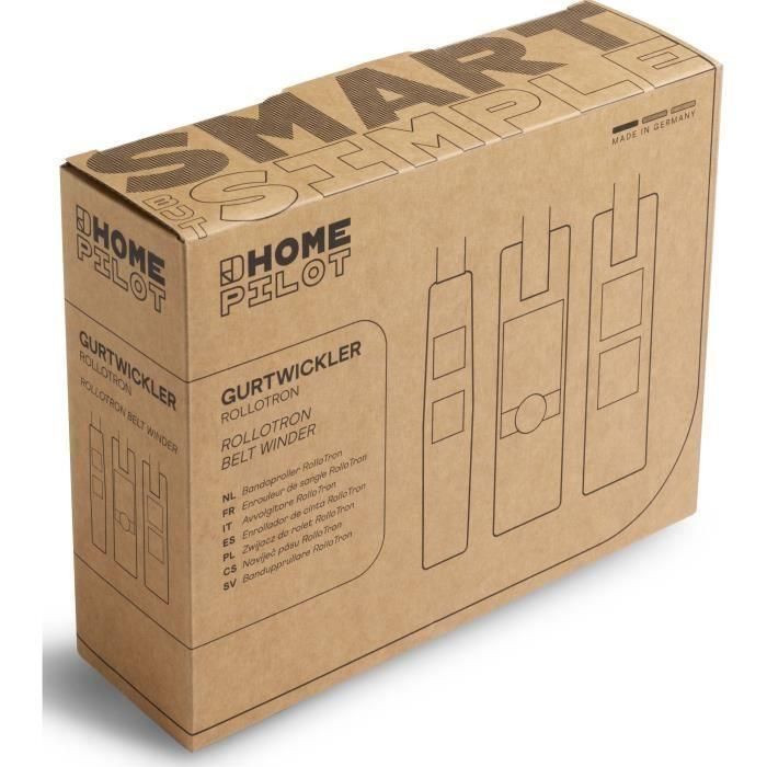 Home Pilot 10152330 Enrollador de Correa de Pared RolloTron Pure 30 kg Fuerza Tracción, Memoria 24h