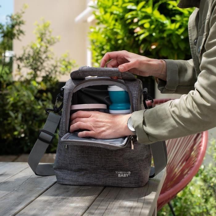 Thermobaby AAABS24710 Bolsa isotérmica compacta y ligera para comida fría o caliente 2