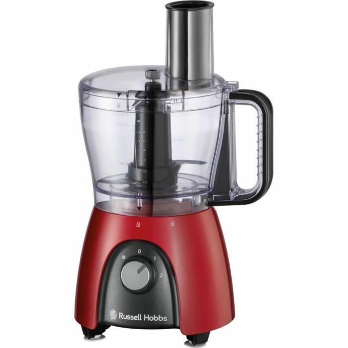 Procesador de alimentos - RUSSEL HOBBS - Desire Red - 600 W - 2 velocidades + pulso - Rojo