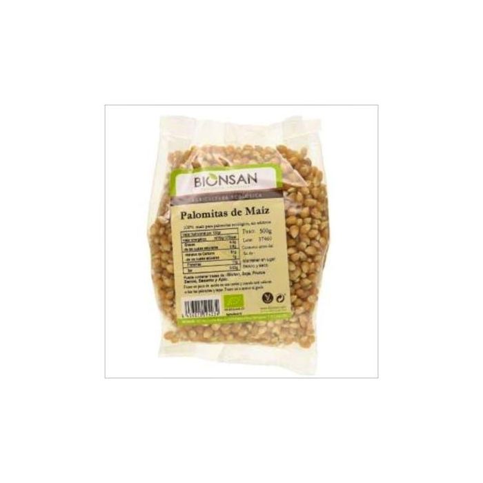 BIONSAN Maíz para Palomitas 500g Ecológico sin aditivos apto para vegetarianos y veganos