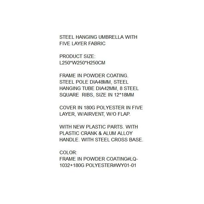 Parasol Terraza Y Jardin DKD Home Decor Blanco 250 x 250 x 250 cm 3