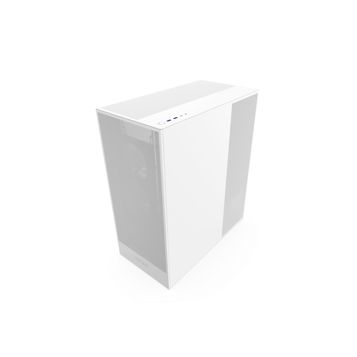 NZXT CM-H72FW-R1 H7 Flow RGB Midi Tower Blanco PC Caja de Ordenador con Flujo de Aire Optimizado y Panel de Vidrio Templado, 244x468x544mm 3