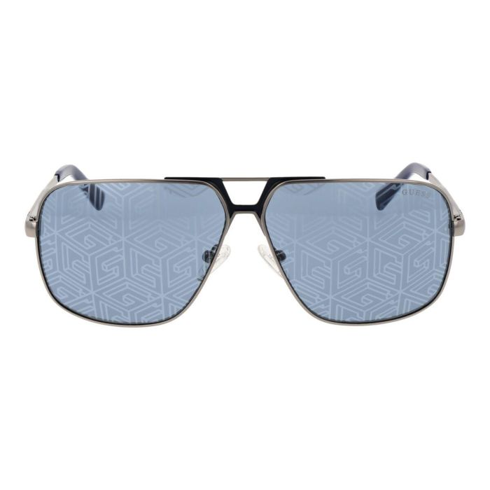 Guess Gafas GU00070 09V 140 mm Gafas de Sol Aviador para Hombre Montura Metal Azul 61 mm 2