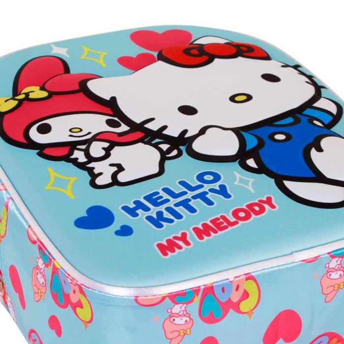 Mochila 3D Elite Friendship Sanrio Hello Kitty Azul 3 Mochila 3D Elite Friendship Sanrio Hello Kitty Azul 3